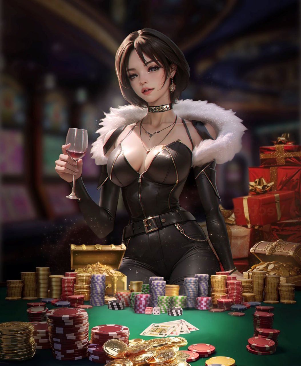 Tampilan kasino hidup batara slot dengan meja roulette dan blackjack dalam streaming HD